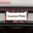 thumbnail image 5 of 1Pack License Plate Frames with Colorful Lotus Leaves Pattern Includes Screws & Caps Full Accessories Included Size 6.3x12.2inch(16x31cm), 5 of 8