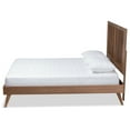thumbnail image 3 of Baxton Studio Takeo Mid-Century Wood Platform Bed, Queen, Ash Walnut, 3 of 11