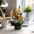 thumbnail image 6 of Mini Tabletop Christmas Tree, Artificial Christmas Trees with Pinecones Red Berries Xmas Tree for Home Office Fireplace Christmas Ornaments, 6 of 7