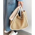 thumbnail image 4 of LHSHID Women Straw Bags Summer Rattan Hand-Woven Beach Large Tote Bag Fashion Handbag with PU Strap, 4 of 6