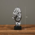 thumbnail image 3 of Figura abstracta de resina, estatua artesanal, figura abstracta silenciosa para estudio de oficina JShteea Libre de BPA, 3 of 6
