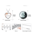 thumbnail image 4 of Taioiat 444 Necklace for Women Rose Angel Numbers Necklace with Cubic Zirconia Angel Numbers Carving Jewelry Valentines Day Gift for Wife Girlfriend Her, 4 of 7