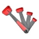 thumbnail image 2 of Juego de tazas y cucharas medidoras de silicona multicolor para medir líquidos y secos Cucharas 4pcs, 2 of 9