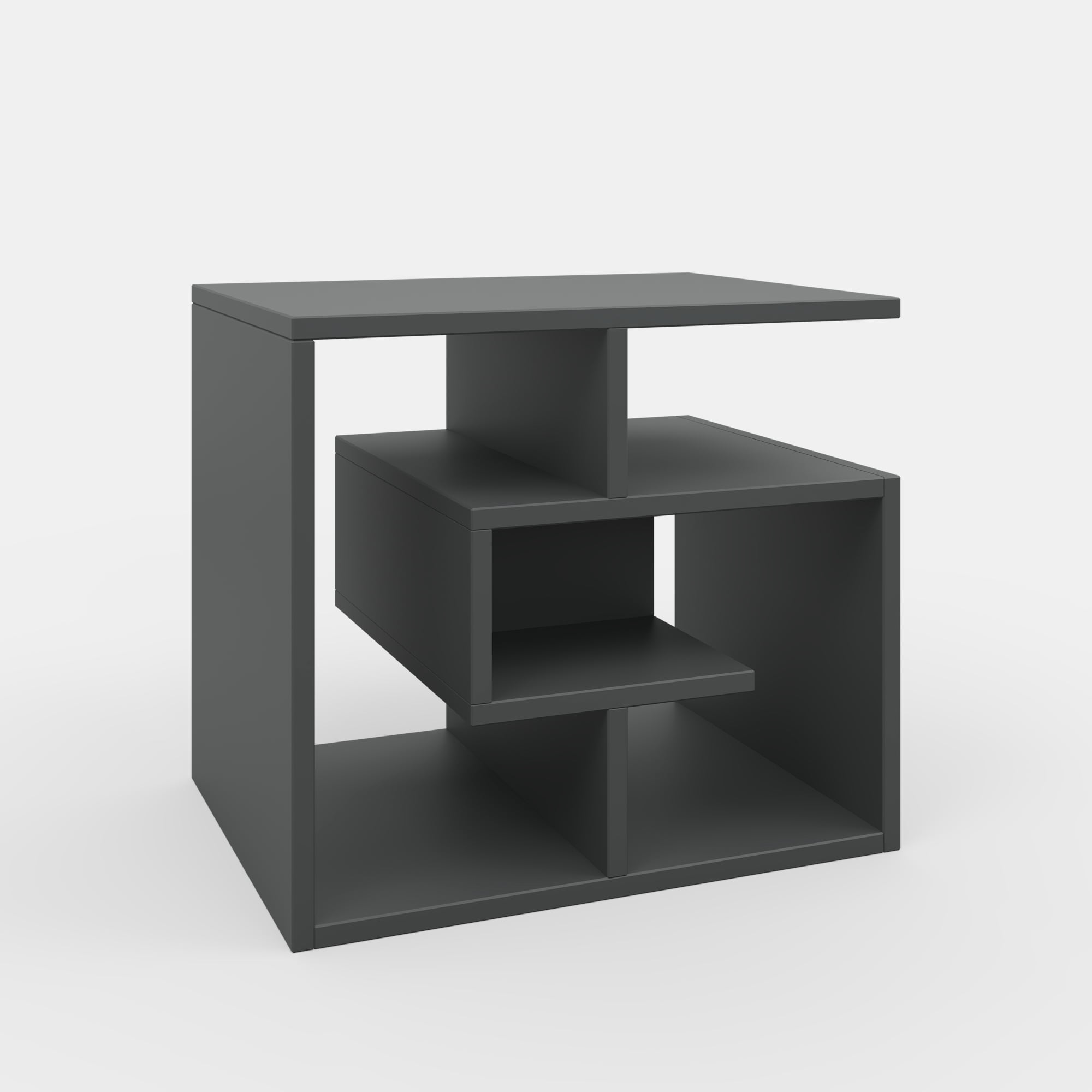 Ada Home Decor Modern Side Table, Anthracite