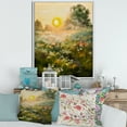 thumbnail image 2 of Designart 'The Blossoming Field With Sunrise' Farmhouse Framed Canvas Wall Art Print, 2 of 5