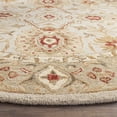 thumbnail image 3 of SAFAVIEH Antiquity Bernadette Floral Bordered Wool Area Rug, Grey Beige/Sage, 4'6" x 6'6" Oval, 3 of 8