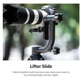 thumbnail image 3 of K&F CONCEPT Aluminum Alloy 360 Degree Panoramic Gimbal Tripod Head with 1/4'' Standard Quick Release Plate, 3 of 10