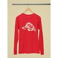 thumbnail image 3 of Vintage Rose Floral Art Tee Long Sleeve Men's, 3 of 4
