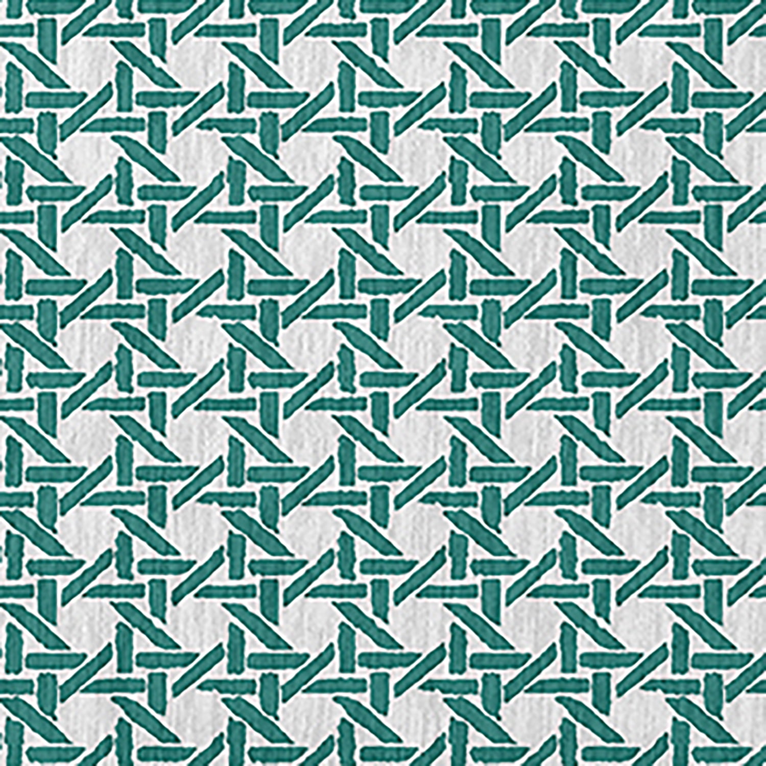 Simply Daisy 5' round Desert Turquoise Rattan Geometric Indoor/outdoor Rug