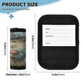 thumbnail image 3 of Wobogo Mushroom Hat Kitten Luggage Handle Wrap 2Pcs Suitcase Identifier Travel Accessories Affordable Durable Concealed Tag For Airport Leaf, 3 of 6