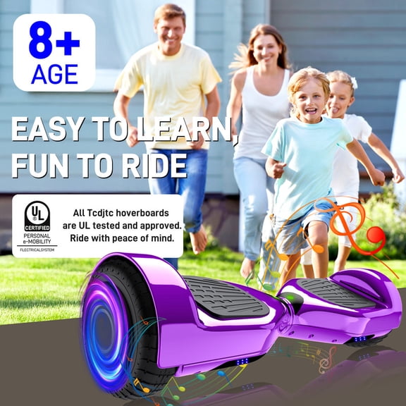 Open Box Tcdjtc LBW17 Hoverboard with 165LBS Capacity, Rose Gold 16