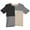 Rock Neutrals, variant on Autumn Cashmere Women's Rock Neutrals Asymmetrical Patchwork Stripe Tee Pullover - XS
