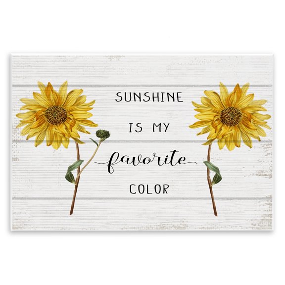 Stupell Industries French Country Sunshine is my Favorite Color Wall Plaque Art, 15 x 10, by Lil' Rue
