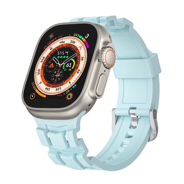 Correa de silicona compatible con Apple Watch SE de 8.ª generación para deportes de montaña Correa para iwatch