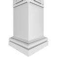 thumbnail image 5 of Ekena Millwork 8"W x 9'H Craftsman Classic Square Non-Tapered Bungalow Fretwork Column w/ Tuscan Capital & Tuscan Base, 5 of 8