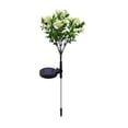 thumbnail image 1 of 1 lámpara solar decorativa de suelo con forma de flor de clavel, lámpara solar LED para césped., 1 of 5