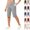 07# Light Gray, variant on Women's Bermuda Long Shorts 14" Knee Length Capris with Pockets High Waisted Athletic Casual Shorts for Women Light Gray XXL