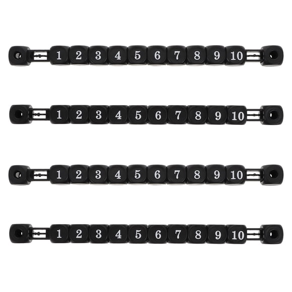 WORGEOUS Indicadores de puntaje de juego profesional de 4pcs Puntuación versátil Guardianes de plástico (negro)