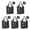 Pioneer Flower Floral-3, variant on 5 Pack Foldable Shopping Bag,Pioneer Flower Floral Print Pattern Reusable Grocery Bags with Pockets,Large Reusable Tote Bags with Handles Waterproof & Lightweight