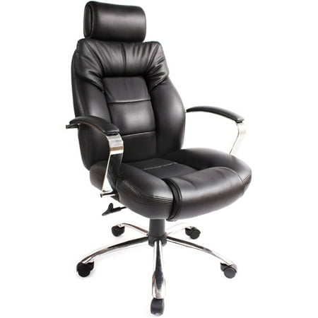 commodore ii oversize leather executive chair black walmart com