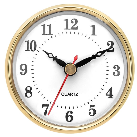 Uxcell 3.1" Quartz Arabic Clock Insert, Fit 3", Style 25, Gold Tone