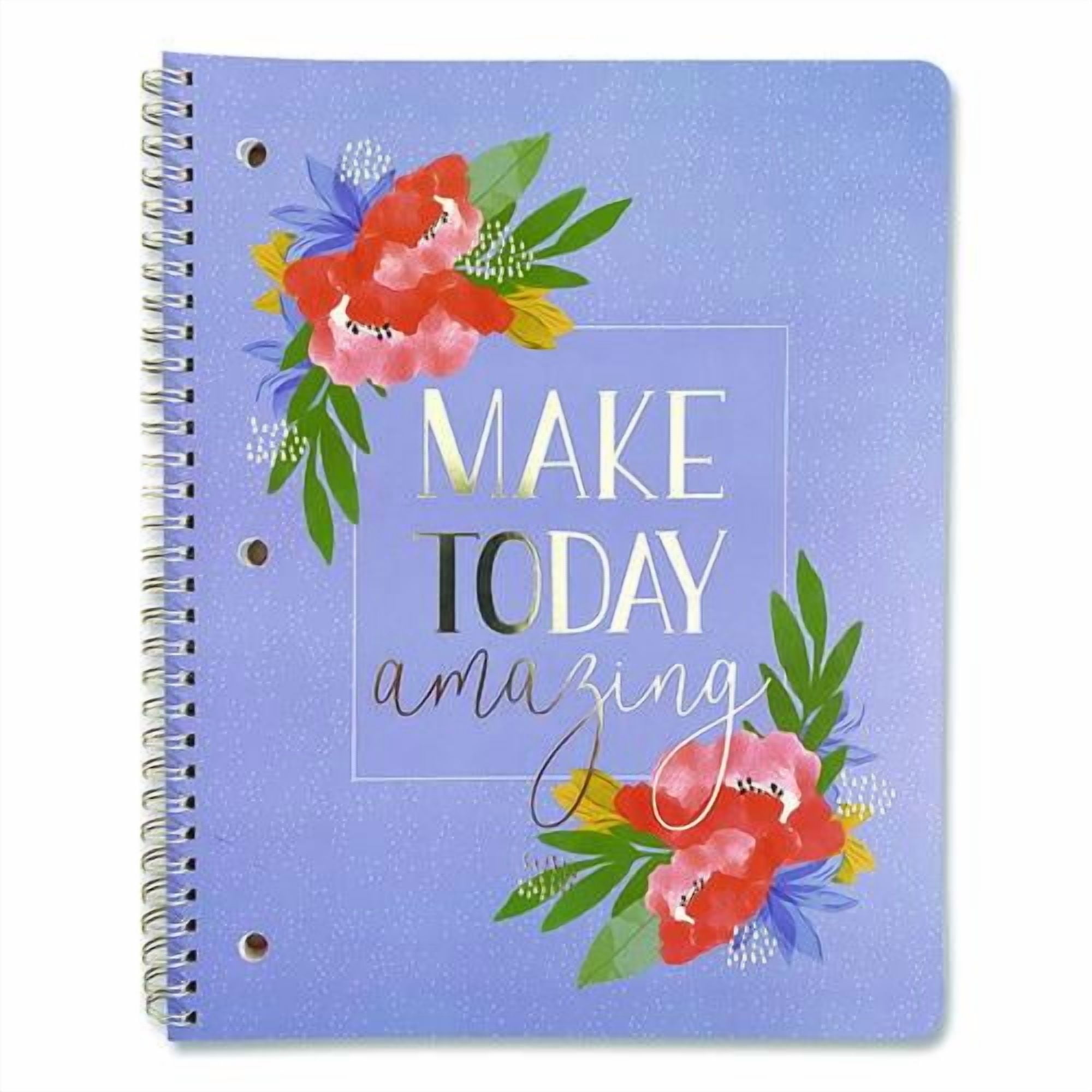Silver Lining Hardcover Journal, Medium/College Rule, Randomly Assorted Cover Color, (80) 10 x 8.5 S | Bundle of 5
