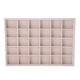thumbnail image 3 of Bandeja de joyería de terciopelo Salvador 30 compartimentos Beige, 3 of 8