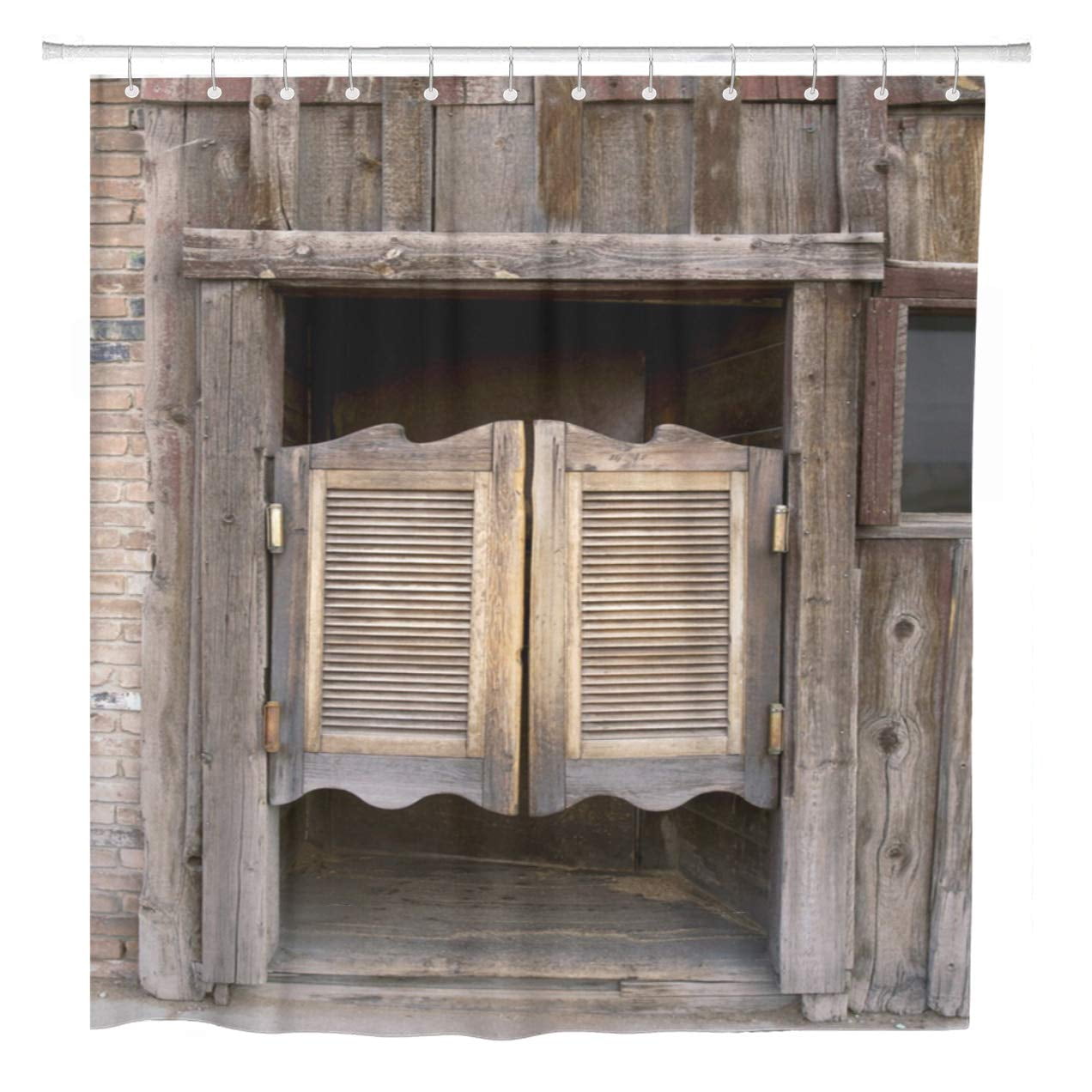 ATABIE West Old Western Swinging Saloon Doors Bar Wild Wood Shower