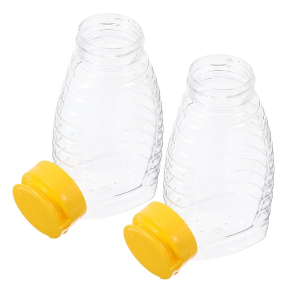 EXHUMKY 2Ud Para Miel Transparentes Con Dosificador Squeeze Para Salsa Y Condimentos Diarios