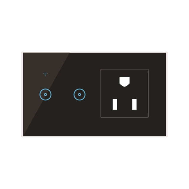 Naiovety Enchufe de pared inteligente enchufe de EE. UU. WiFi temporizador inalámbrico Control remoto interruptor de pantalla táctil toma de corriente Electrodomésticos TYPE3 NO3 Naiovety HA005243-05