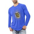 thumbnail image 1 of Blusas y camisas de manga larga con cuello redondo para hombre, ropa deportiva para el hogar, pijamas, camisetas de color liso, blusa deportiva para hombre, poliéster, 1 of 5