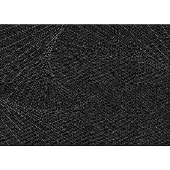 Ahgly Company Machine Washable Indoor Rectangle Transitional Night Black Area Rugs, 2' x 3'