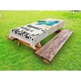 thumbnail image 1 of Unicorn Outdoor Tablecloth, 'Believing Unicorns"Quote Illustration with Star Elements Happiness Joy Friendship, Decorative Washable Fabric Picnic Table Cloth, 58 X 84 Inches,Blue Yellow, by Ambesonne, 1 of 2