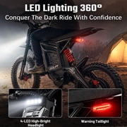 BIBUFF GT600 Electric Dirt Bike for Adults, 7500W Peak Motor 55MPH, 72V 30Ah Battery 80+ Miles Range, Full Suspension Hydraulic Brakes, 19/17 Tires, Off-Road e-Motorcycle UL2849
