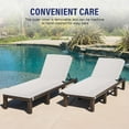 thumbnail image 2 of Deep Seat Patio Cushions 72x21x3in, 6-Pack Waterproof Lounge Chair Pads, Fade Resistant for Balcony Lawn Furniture, 2 of 8