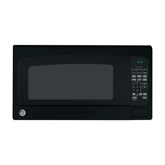 Horno microondas GE GCST20S1WBB, capacidad de 1200 vatios, cúbico, 8 configuraciones de cocción automática, elementos esenciales de cocina para encimera, dormitorio o apartamento, negro, tecnología de