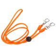 thumbnail image 3 of Uxcell Neck Lanyard with 2 Swivel Hooks Badge Lanyards Adjustable Strap Keychains Orange, 3 of 7