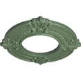 thumbnail image 3 of Ekena Millwork 9"OD x 4 1/8"ID x 5/8"P Benson Ceiling Medallion (Fits Canopies up to 4 1/8"), Hand-Painted Athenian Green, 3 of 7
