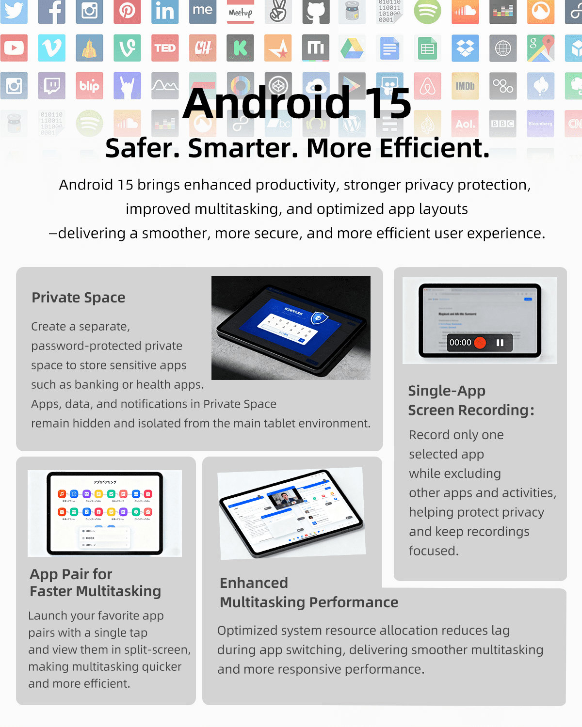 2026 Android Tablet 10 Inch, Android 15 Tablet with 12(4+8)GB RAM 128GB Storage, 8-Core CPU, 6000mAh Battery, BT 5.4, WiFi, Plimpton P1 - Silver