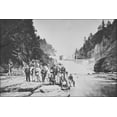 thumbnail image 1 of 24"x36" Gallery Poster, Diplomats at the foot of an unidentified waterfall, New York State, 08-1863, 1 of 1