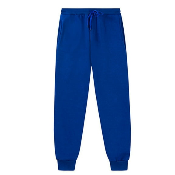 Toddler Girls Sweatpants Adjustable Drawstring Casual Pants With Pockets Boys Solid Pants Blue Pants For Toddler Boy Boys Active Pants Size 3-4 Years