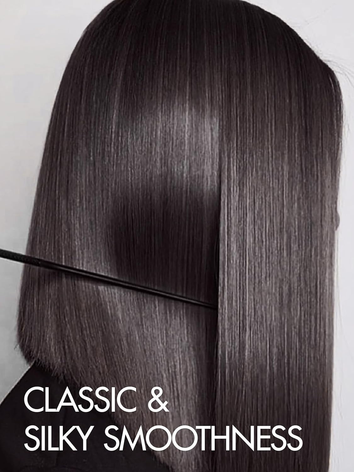 LUVME HAIR 10" Glueless Lace Front Bob Wig 100% Human Hair, 13x5x1 Side Part Straight Modern for Women