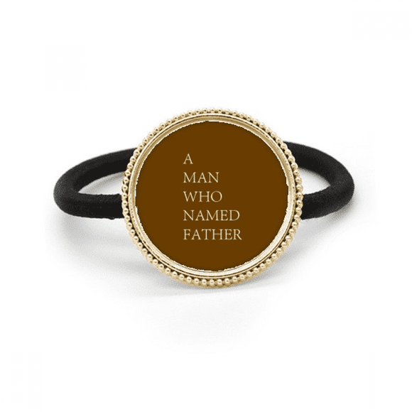 Man Love Dad Father Futrue Silver Metal Hair Tie And Rubber Band Headdress