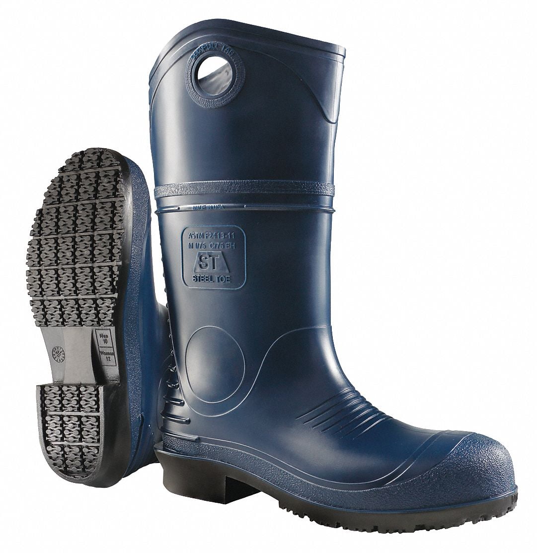 Dunlop Rubber Boot,Men's,16,Knee,Blue,PR 89085