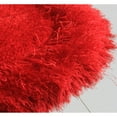 thumbnail image 2 of Heart Shape Hand Tufted 4-inch Thick Shag Area Rug (28-in x 32-in), 2 of 5