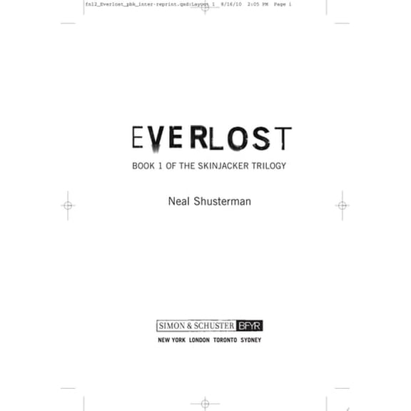 Pre-Owned The Skinjacker Trilogy: Everlost (Series #1) (Paperback)