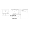 thumbnail image 5 of Pemberly Row White Ceramic 22"x15" Undermount Rectangular Bathroom Sink, 5 of 5