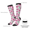 thumbnail image 5 of Picia Women Crew Soft Moisture-wicking Socks Flamingo Pattern Design Cotton Socks, One Size fit All, 5 of 9