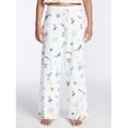 thumbnail image 4 of Women's Halloween Fall Hacci Knit Sleep Pants, Mid Rise Lounge Pants with Drawstring Elastic Waist and Pockets, Soft Casual Pajama Trousers with Seasonal Print, Sizes XS-3X, 4 of 5