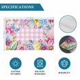 thumbnail image 6 of Easter Flowers Placemats Set of 8, Eggs Spring Floral Rustic Pink Checkered Placemats for Dining Table, Place Mats for Kitchen Tabletop, Waterproof Wipeable Dining Table Mats Set, 6 of 9